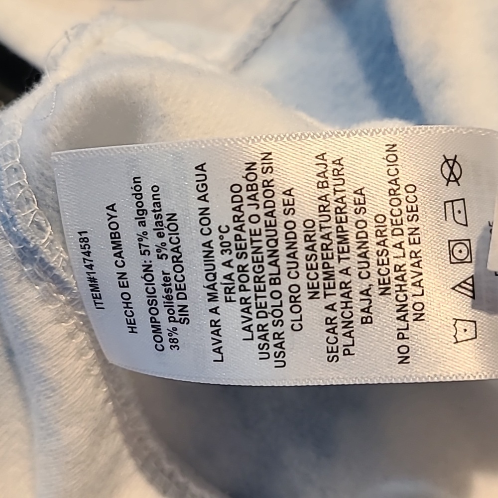 Nautica White & Blue Tie Dye Women's Sweatshirt Pullover Extra Small NWOT - Picture 6 of 6